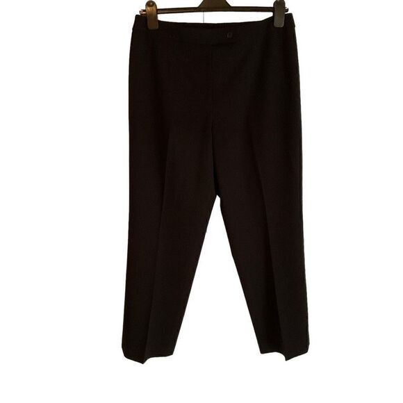 Carlisle Dress Pants Trousers Black Front Zipper Button Clasp Closure Lined 14 - Picture 1 of 12